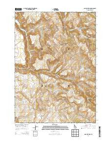 Lone Pine Ridge Idaho Current topographic map, 1:24000 scale, 7.5 X 7.5 Minute, Year 2013
