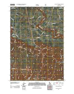 Lookout Butte Idaho Historical topographic map, 1:24000 scale, 7.5 X 7.5 Minute, Year 2011