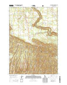 Lookout Butte Idaho Current topographic map, 1:24000 scale, 7.5 X 7.5 Minute, Year 2013