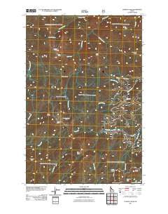 Lookout Peak Idaho Historical topographic map, 1:24000 scale, 7.5 X 7.5 Minute, Year 2011