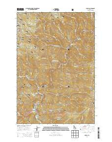 Lowell Idaho Current topographic map, 1:24000 scale, 7.5 X 7.5 Minute, Year 2013