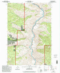 Lucile Idaho Historical topographic map, 1:24000 scale, 7.5 X 7.5 Minute, Year 1995