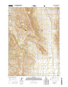 Lyman Pass Idaho Current topographic map, 1:24000 scale, 7.5 X 7.5 Minute, Year 2013