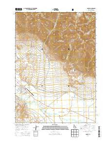 Mackay Idaho Current topographic map, 1:24000 scale, 7.5 X 7.5 Minute, Year 2013