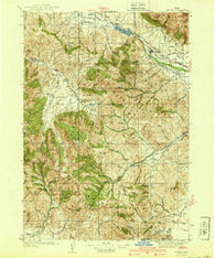 Mackay Idaho Historical topographic map, 1:62500 scale, 15 X 15 Minute, Year 1940
