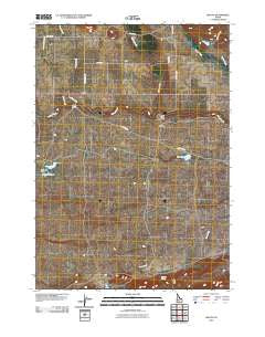 Macon Idaho Historical topographic map, 1:24000 scale, 7.5 X 7.5 Minute, Year 2010