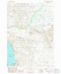 Magic Reservoir East Idaho Historical topographic map, 1:24000 scale, 7.5 X 7.5 Minute, Year 1986