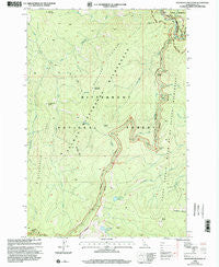 Magruder Mountain Idaho Historical topographic map, 1:24000 scale, 7.5 X 7.5 Minute, Year 1998