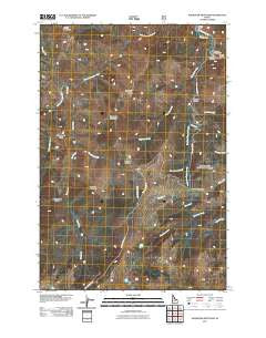Magruder Mountain Idaho Historical topographic map, 1:24000 scale, 7.5 X 7.5 Minute, Year 2011