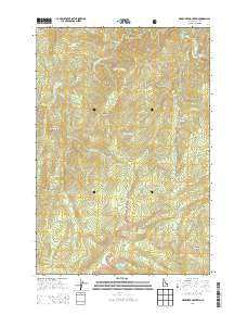 Magruder Mountain Idaho Current topographic map, 1:24000 scale, 7.5 X 7.5 Minute, Year 2013