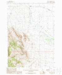 Mahogany Hill Idaho Historical topographic map, 1:24000 scale, 7.5 X 7.5 Minute, Year 1989