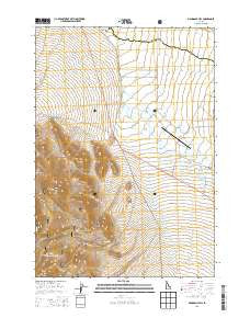 Mahogany Hill Idaho Current topographic map, 1:24000 scale, 7.5 X 7.5 Minute, Year 2013