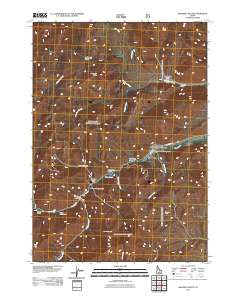 Mahoney Butte Idaho Historical topographic map, 1:24000 scale, 7.5 X 7.5 Minute, Year 2011