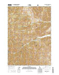 Mahoney Butte Idaho Current topographic map, 1:24000 scale, 7.5 X 7.5 Minute, Year 2013
