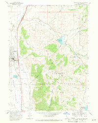 Malad City East Idaho Historical topographic map, 1:24000 scale, 7.5 X 7.5 Minute, Year 1968