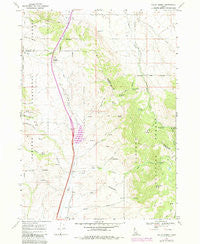 Malad Summit Idaho Historical topographic map, 1:24000 scale, 7.5 X 7.5 Minute, Year 1968