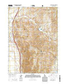 Malad City East Idaho Current topographic map, 1:24000 scale, 7.5 X 7.5 Minute, Year 2013