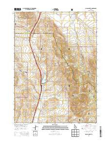 Malad Summit Idaho Current topographic map, 1:24000 scale, 7.5 X 7.5 Minute, Year 2013