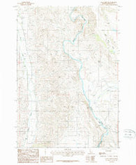 Mann Creek SE Idaho Historical topographic map, 1:24000 scale, 7.5 X 7.5 Minute, Year 1987