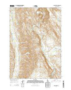 Mann Creek SE Idaho Current topographic map, 1:24000 scale, 7.5 X 7.5 Minute, Year 2013