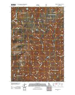 Marble Butte Idaho Historical topographic map, 1:24000 scale, 7.5 X 7.5 Minute, Year 2011