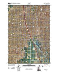 Market Lake Idaho Historical topographic map, 1:24000 scale, 7.5 X 7.5 Minute, Year 2010