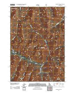 Marshall Peak Idaho Historical topographic map, 1:24000 scale, 7.5 X 7.5 Minute, Year 2011