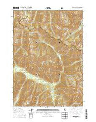 Marshall Peak Idaho Current topographic map, 1:24000 scale, 7.5 X 7.5 Minute, Year 2013