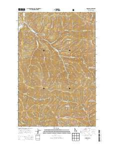 Masonia Idaho Current topographic map, 1:24000 scale, 7.5 X 7.5 Minute, Year 2014