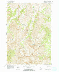 Massacre Mtn Idaho Historical topographic map, 1:24000 scale, 7.5 X 7.5 Minute, Year 1967