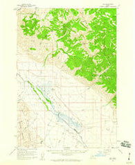 May Idaho Historical topographic map, 1:62500 scale, 15 X 15 Minute, Year 1956