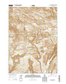 McHan Reservoir Idaho Current topographic map, 1:24000 scale, 7.5 X 7.5 Minute, Year 2013