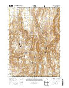 McMullen Basin Idaho Current topographic map, 1:24000 scale, 7.5 X 7.5 Minute, Year 2013