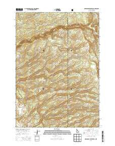 McRenolds Reservoir Idaho Current topographic map, 1:24000 scale, 7.5 X 7.5 Minute, Year 2013