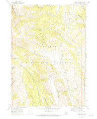 Meade Peak Idaho Historical topographic map, 1:24000 scale, 7.5 X 7.5 Minute, Year 1970