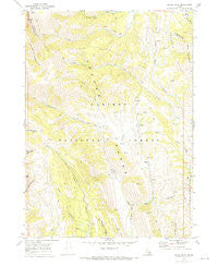 Meade Peak Idaho Historical topographic map, 1:24000 scale, 7.5 X 7.5 Minute, Year 1970