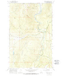 Meadow Creek Idaho Historical topographic map, 1:24000 scale, 7.5 X 7.5 Minute, Year 1965
