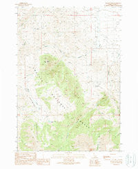 Meadow Peak Idaho Historical topographic map, 1:24000 scale, 7.5 X 7.5 Minute, Year 1989
