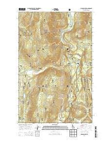 Meadow Creek Idaho Current topographic map, 1:24000 scale, 7.5 X 7.5 Minute, Year 2013