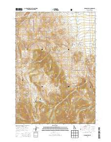 Meadow Peak Idaho Current topographic map, 1:24000 scale, 7.5 X 7.5 Minute, Year 2013
