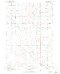 Melba Idaho Historical topographic map, 1:24000 scale, 7.5 X 7.5 Minute, Year 1958
