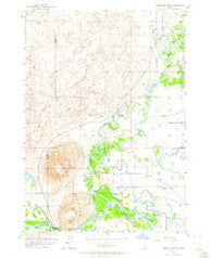 Menan Buttes Idaho Historical topographic map, 1:24000 scale, 7.5 X 7.5 Minute, Year 1951