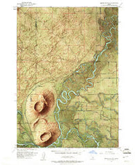 Menan Buttes Idaho Historical topographic map, 1:24000 scale, 7.5 X 7.5 Minute, Year 1951