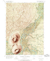Menan Buttes Idaho Historical topographic map, 1:24000 scale, 7.5 X 7.5 Minute, Year 1951