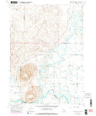 Menan Buttes Idaho Historical topographic map, 1:24000 scale, 7.5 X 7.5 Minute, Year 1951