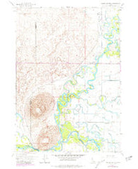 Menan Buttes Idaho Historical topographic map, 1:24000 scale, 7.5 X 7.5 Minute, Year 1951