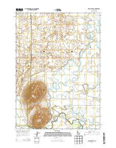 Menan Buttes Idaho Current topographic map, 1:24000 scale, 7.5 X 7.5 Minute, Year 2013