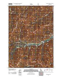 Meridian Peak Idaho Historical topographic map, 1:24000 scale, 7.5 X 7.5 Minute, Year 2011