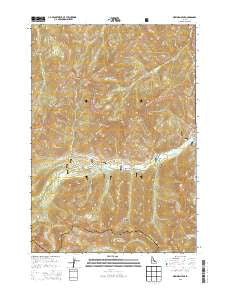Meridian Peak Idaho Current topographic map, 1:24000 scale, 7.5 X 7.5 Minute, Year 2013