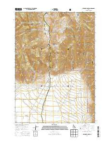 Methodist Creek Idaho Current topographic map, 1:24000 scale, 7.5 X 7.5 Minute, Year 2013